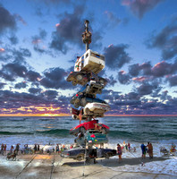 Playa on the Beach - (Black Rock) Playa on (Miami) Playa/Beach, Showcased at SCOPE, Art Week December 2022, selection